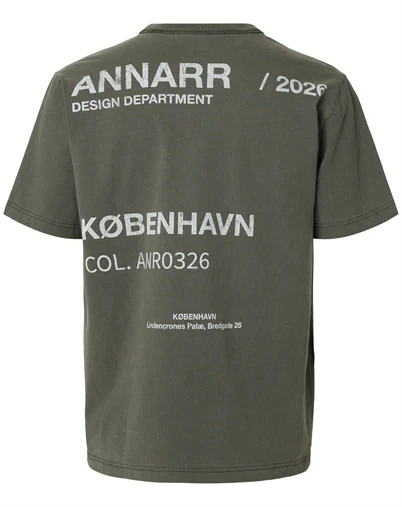 ANNARR - ANRRo Location T-Shirt - Black Olive